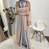 2022 Cross-border Hot Style Sequin Kimono Embroidery Outer Gown Dubai Middle East Women's Chiffon Cardigan