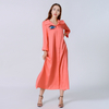  Borka Kimono Fabric Embroidery Kaftan Islamic Clothing Open Muslim Dress Fashion Wholesale Dubai Modest Abaya
