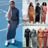 Modest Fashion Casual New Design Dubai Middle East Muslim Lady Blouse Set