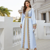 Muslim Spring Handmade Robe Modest Fashion Middle East Islamic Maxi Dresses Loose Abaya
