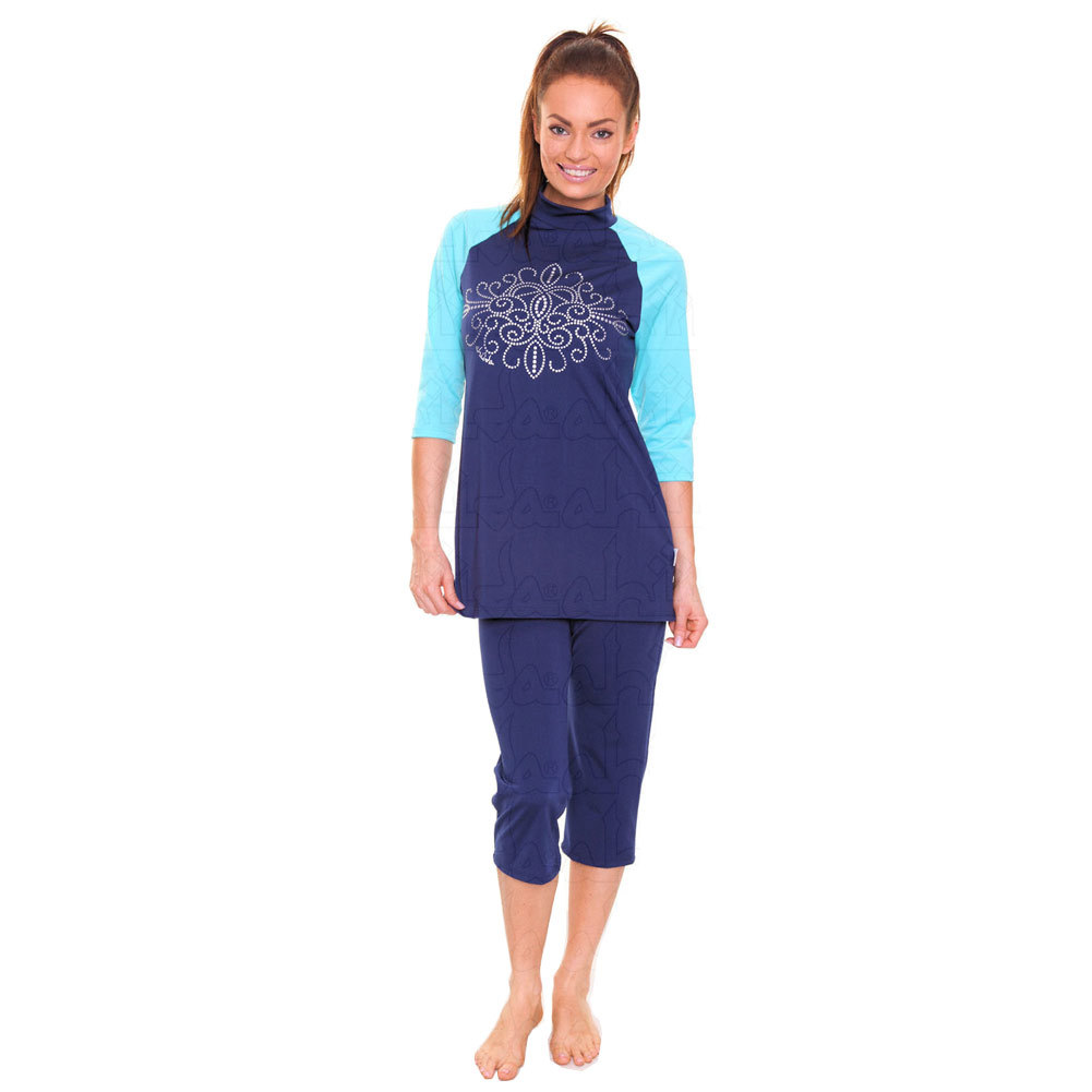 Wholesale Muslim Islamic Swimsuits Women's Modest Full Cover Beach Swimwear Burkini