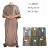 Wholesale Cotton Linen Casual 2022 Design Muslim Loose New Arabic Men's Islamic Robe Thobe