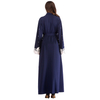 European And American Muslim Beaded Lace Stitching Cardigan Lace Robe Women