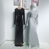 Malaysian Modest Islamic Dubai Eid Ramadan 2022 Prayer Maxi Dresses for Sale Muslim Abaya