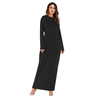 European And American Plus Size Hot Sale Arabic Solid Color Modal Cotton Long-sleeved Dress Women Foreign Trade Bottoming Shirt