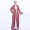 New Dubai Travel Embroidery with Cardigan Women's Long Skirt Kimono Wholesale