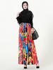 Hot Selling Fashion Women's Long-sleeved Bottoming Plus Size Waist Double Pocket Dress Fashion Abaya