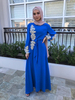 Bead Modest Fashion Best Selling Islamic Flower Muslim Robe Kimono Maxi Dresses Loose Abaya