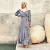 Dubai Arabic Latest Fashion Modern Lady Islamic Lace Modest Muslim Maxi Dresses Abaya