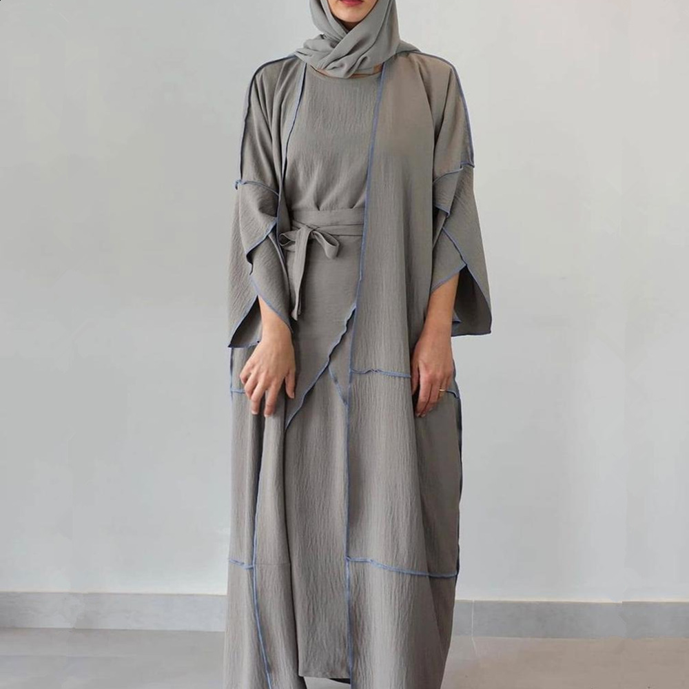 Dubai Kimono Arabic Modest Fashion Cheap Fashion Islamic Dress Modern Arabic Style Muslim Maxi Dresses Abaya
