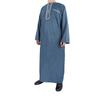 2022 Wholesale Casual Arabic Men's Robe Stand Collar Muslim Islamic Thobe