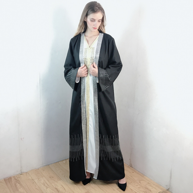  muslim jilbab 2022 islamic clothing kimono dubai arab modest turkish kaftan thobe caftan jalabiya burka prayer women maxi dress abaya
