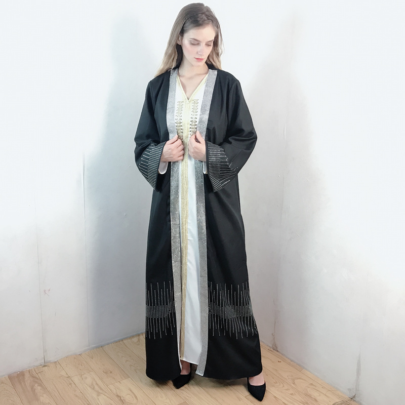  muslim jilbab 2022 islamic clothing kimono dubai arab modest turkish kaftan thobe caftan jalabiya burka prayer women maxi dress abaya