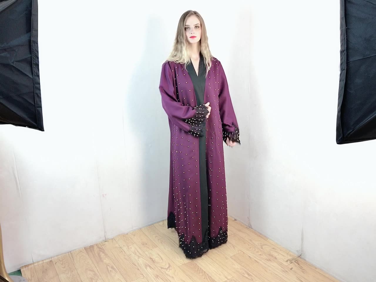  Kaftan Turkish Arab Modest Jalabiya Dubai Morocco Bat Sleeve 2022 Thobe Burka Kimono Muslim Abaya Caftan Islamic Clothing Prayer Women Maxi Dress Open Abaya
