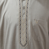 2022 Summer Wholesale Casual Short-sleeve Arabic Men's Robe Stand Collar Muslim Islamic Thobe