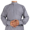 High End Muslim Islamic Arabic Men's Wholesale Casual Robe Stand Collar Thobe