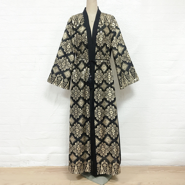  Open Abaya Bat Sleeve Dubai Jalabiya Burka Thobe Abaya Kimono Modest Morocco Caftan 2022 Turkish Arab Islamic Clothing Muslim Kaftan Prayer Women Maxi Dress Open Abaya