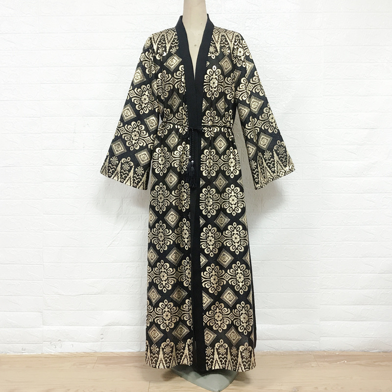  Open Abaya Bat Sleeve Dubai Jalabiya Burka Thobe Abaya Kimono Modest Morocco Caftan 2022 Turkish Arab Islamic Clothing Muslim Kaftan Prayer Women Maxi Dress Open Abaya