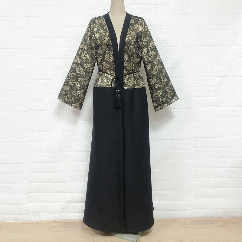  Open Abaya Dubai Burka Morocco Abaya 2022 Thobe Caftan Bat Sleeve Islamic Clothing Arab Modest Jalabiya Muslim Kaftan Kimono Turkish Prayer Women Maxi Dress Open Abaya