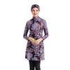 2022 Muslim Three-piece with Hats Cloak Beach Casual Clothing Printed Plus Size Swimsuit Swimsuit Conservative Swimsuit Headscarf 