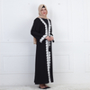  2022 Bat Sleeve Abaya Burka Kaftan Kimono Jalabiya Muslim Dubai Islamic Clothing Modest Turkish Arab Thobe Caftan Morocco Prayer Women Maxi Dress Open Abaya