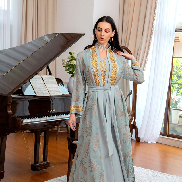 SIPO Dubai Best Selling Monsoon Jilbab Winter Open Muslim Kimono Abaya