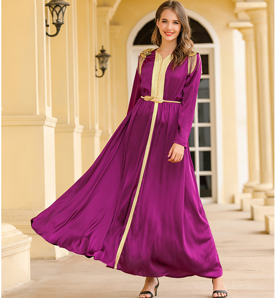 Muslimah Open Cardigan Robe Modest Lady Skirt Dubai Maxi Dresses Islamic Women's Abaya
