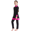  2021 Girl 3 Pieces Fabric Islamic Clothing Sportswear Kids Muslim Fashion Swimwear Modest Full Cover Swimwear Swimsuit Burkini