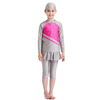  Sportswear Modest 2021 Full Cover Fabric Girl Islamic Clothing Swimwear 3 Pieces Muslim Fashion Kids Swimwear Swimsuit Burkini