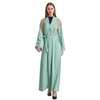  Collection Muslimah Borka Fashion Modest Islamic Clothing Baju Kaftan Embroidery Fabric Muslim Dress Dresses Women Kurta Abaya kimono open abaya