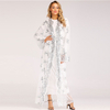Explosive Muslim Women's Dress Cardigan Luxury Sequins Embroidery Lace Seamless Outer