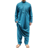 New Pakistan Men's Robe Middle East Wholesale Arabic Stand Collar Muslim Islamic Thobe