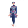 Muslim Hot-selling Four-piece Swimsuit Conservative Swimsuit Headscarf Cloak Beach Casual Clothing Printed Plus Size Swimsuit