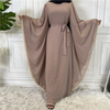 European And American Muslim Trend Lace Stitching Loose Lace Long-sleeved Robe Women