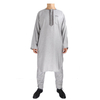 Moroccan Men's Robe Wholesale Pakistan Arabic Stand Collar Muslim Islamic Thobe