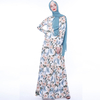 INS Autumn Muslim Women's New Style Printed Long Skirt A-line Big Swing Fashion European And American Dresses in Stock