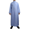 Wholesale New Arabic Middle East Men's Robe Stand Collar Muslim Islamic Thobe
