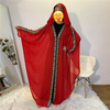 Muslim Cross-border Sources of New Fashion And Elegant Loose Muslim Robe Bat Sleeve Plus Size Women's Dress