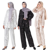 Dubai Embroidery Long Sleeve Modest Fashion Islamic Loose Islamic Muslim Maxi Dresses Abaya