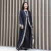  2022 Jalabiya Muslim Dubai Thobe Caftan Islamic Clothing Jalabiya Kaftan Burka Jilbab Turkish Dubai Prayer Women Maxi Dress Abaya