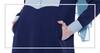 Fashion color matching stand-up collar Muslim female robe Islamic Maxi long sleeve dress