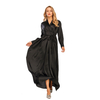 Middle East Turkey New Fashion Women's Long Skirt V-neck Dubai Islamic Muslim Dress