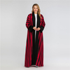 Foreign Trade Women's Clothing New Style Stripe Design Long-sleeved Simple And Simple Muslim Abaya