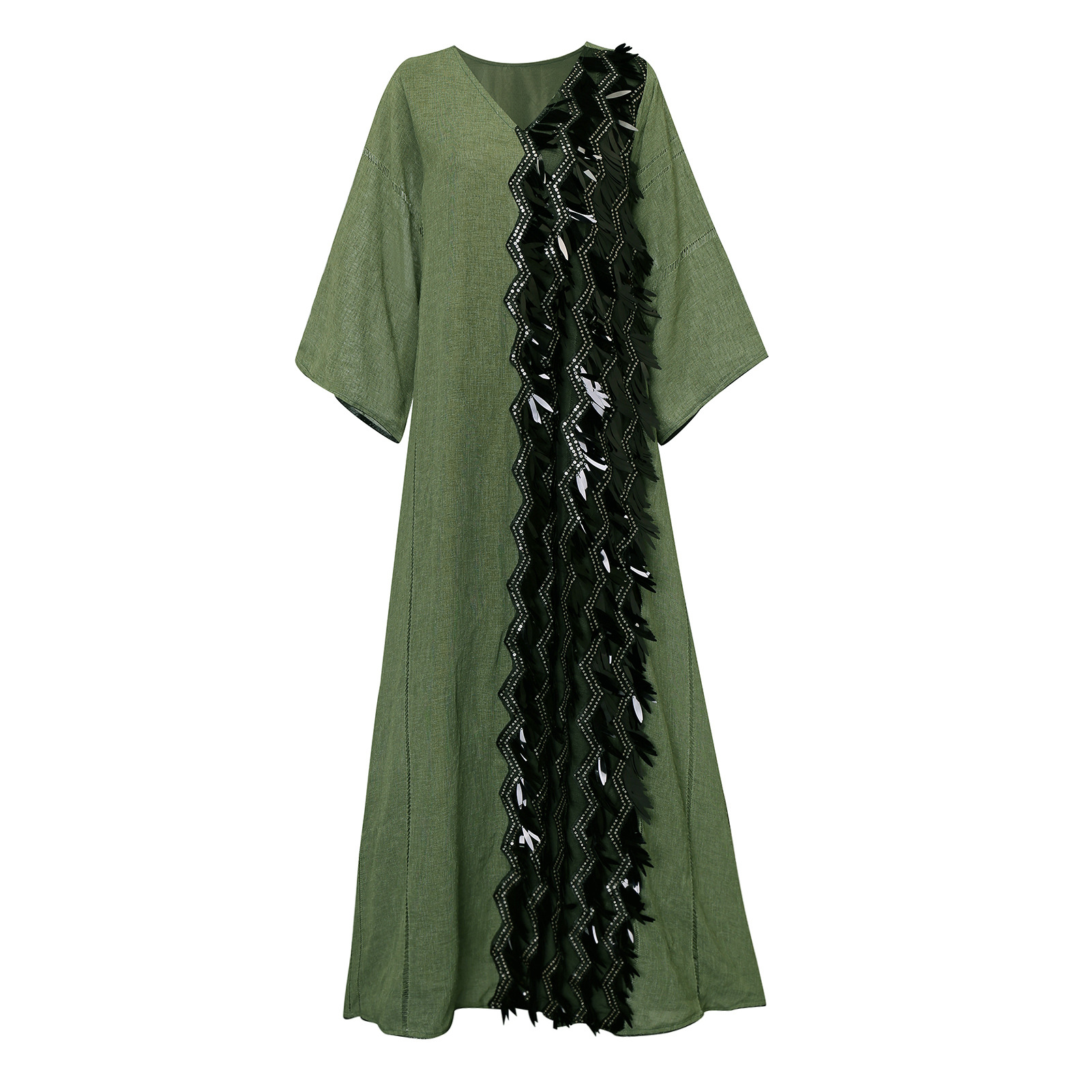  Muslim Dress Wholesale Borka Embroidery Fabric Open Kaftan Islamic Clothing Modest Shop Muslimah Women Kimono Abaya