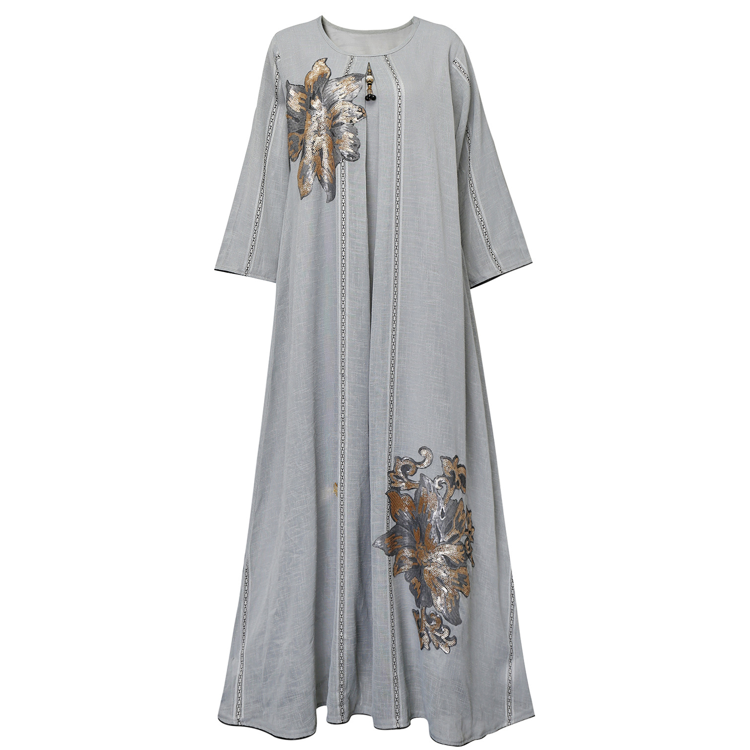  Muslim Dress Borka Fabric Wholesale Embroidery Collection Shop Muslimah Kaftan Islamic Clothing Modest Women Kimono Abaya