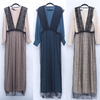 NEW Muslim beaded lace strap skirt female summer ins fashion sleeveless dress Abaya