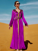 Velvet Party Maxi Dresses New Dubai Modest Muslim Women Casual Islamic Clothing Abaya