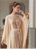 Arabic Ramadan Casual Maxi Dresses Modest Southeast Asia Women Islamic Dubai Fabric Dubai Clothing Abaya