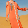 New Dubai Casual Maxi Dresses Modest Muslim Women Islamic Clothing Abaya