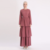 2022 Simple Women Muslim Dubai Ladies Pray Dresses Maxi Dresses Islamic Abaya